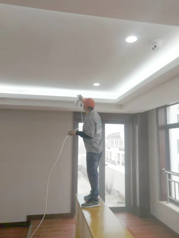 醫院接診臺頂面噴槍施工 醫院接診臺頂面噴槍施工