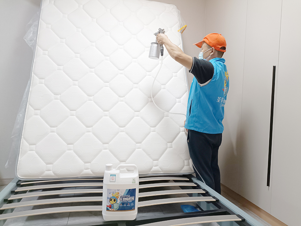 臥室床墊精細化噴槍施工治理 臥室床墊精細化噴槍施工治理