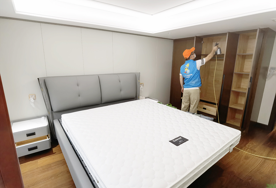 臥室衣柜全方位噴涂治理甲醛 臥室衣柜全方位噴涂治理甲醛