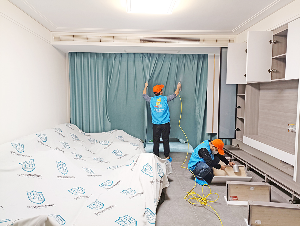 客廳布藝窗簾電視柜精細化噴涂治理甲醛 客廳布藝窗簾電視柜精細化噴涂治理甲醛