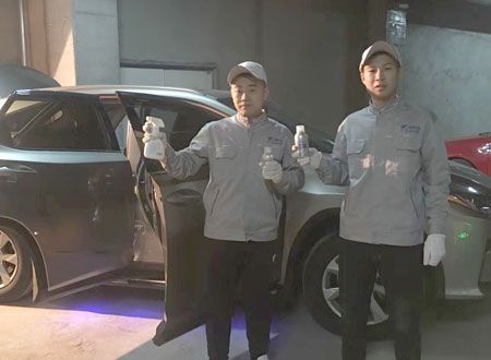 雷克薩斯車內阜新除甲醛施工案例