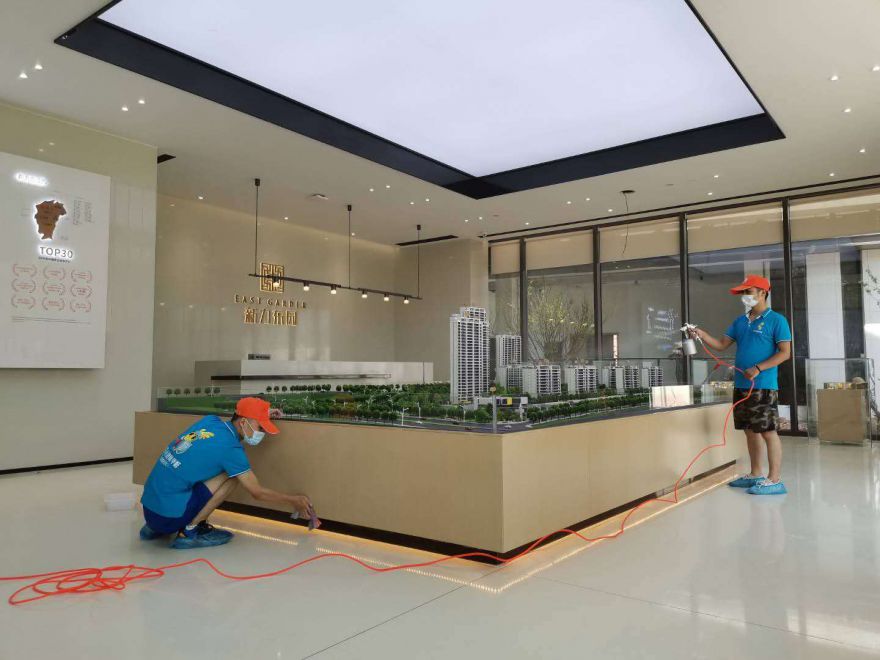 贛縣新力東園售樓部及展廳除甲醛施工